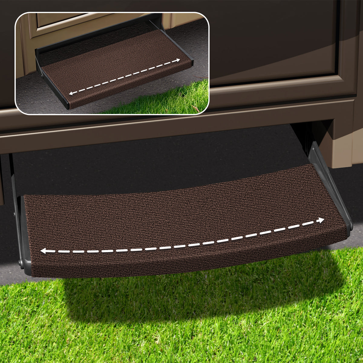 Outrigger Universal RV Step Rug 22 In. Wide